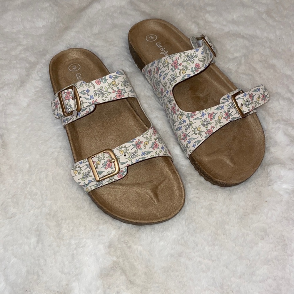 Cat and Jack Kids' Drew Slip-On Footbed Sandals Size 3